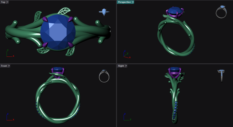 Solitaire Ring Viewport Study